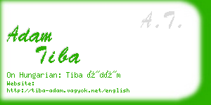 adam tiba business card